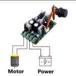 وحده تحكم pwm 20A منظم ومتحكم في سرعة محركات التيار المستمر PWM (متحكم تيار مستمر DC Motor Speed Controller)