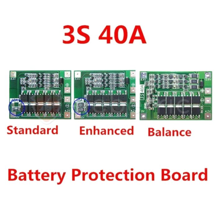 ⁦دائره شحن بطاريه ليثيوم  balance 3S/40A bms⁩ - الصورة ⁦3⁩
