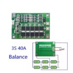 دائره شحن بطاريه ليثيوم  balance 3S/40A bms