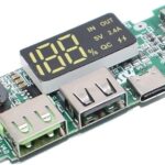 دائره باور بانك 2usb-LEd panel