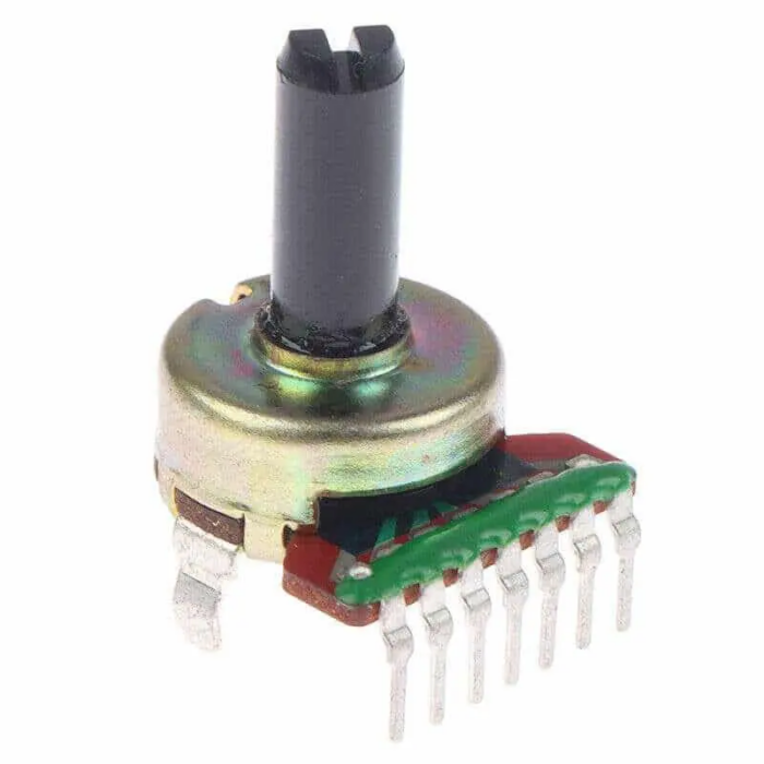 ⁦مفتاح فوليوم6pin_50k  اكس طويل للكاسيت مقلوب⁩ - الصورة ⁦2⁩