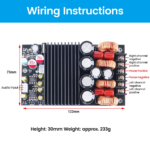 ⁦315w+315w Amplifier TPA3255 مكبر صوت عالي الطاقة⁩ - الصورة ⁦2⁩