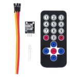 ​وحدة ريموت كنترول ومستقبل إنفراريد HX1838 (IR Remote Control Kit) لمشاريع الأردوينو والميكروكنترولر