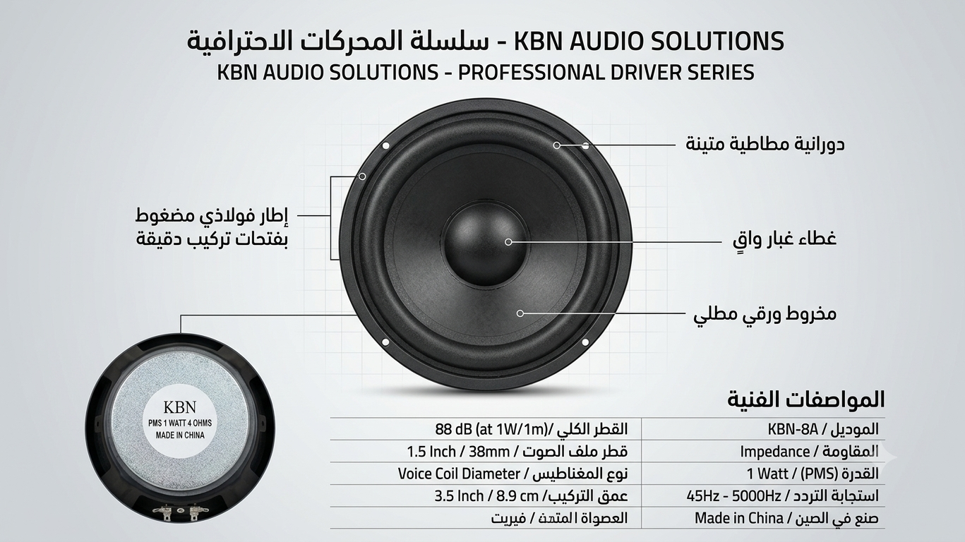 1784555667469 سماعة 8بوصه (bass+mid) - الصورة 1