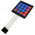 ⁦لوحة مفاتيح أرقام غشائية 4×4 (Matrix Membrane Keypad)⁩ - الصورة ⁦2⁩