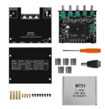 HT21ZK "igital Amplifier Module 2.1 Channel TDA7498E Modulation Heavy High and Low Tone Super Subwoofer