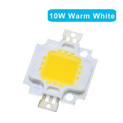 LEd 12V-10w لمبه ليد قوية-(ابيض دافئ)