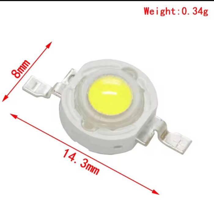 ⁦Led 1w/3.7v لمبه ليد(ابيض دافئ)⁩ - الصورة ⁦7⁩