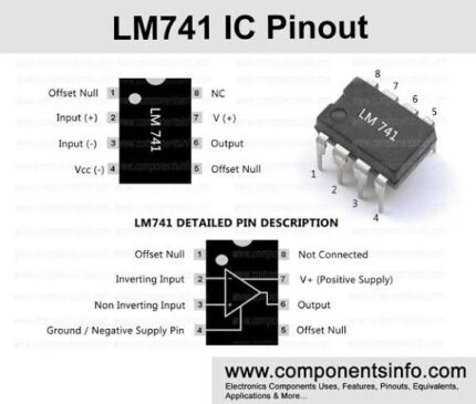 Lm741N مكبر العمليات