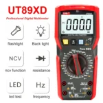 ⁦UT89XD Digital Multimeter افوميتر قياس كهرباء -مقومات -مكثفات - ليد متعدد رقمي⁩ - الصورة ⁦3⁩