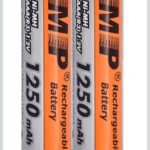 باكيت2 بطاريه AAA_1250mA_mp قابله لاعاده الشحن 1.2V