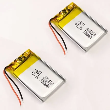 بطاريه ليثيوم 3.7v-قابلة لإعادة الشحن  موديل HST -602030-402030-500/600ma