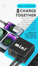 شاحن MaAnt Dianba Mini+ هي شاحن مكتبي ذكي ومتعدد الوظائف بقدرة إجمالية 100 واط