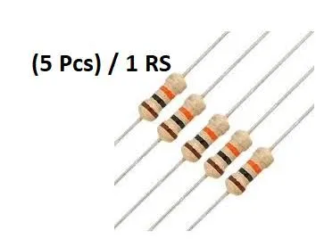 عدد 5 مقاومات 22k/0.25w