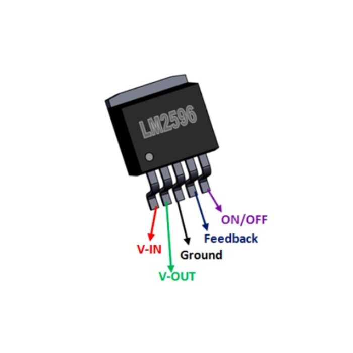 ⁦منظم جهد خافض LM2596S-5.0 (ثابت 5 فولت - 3 أمبير)⁩ - الصورة ⁦3⁩