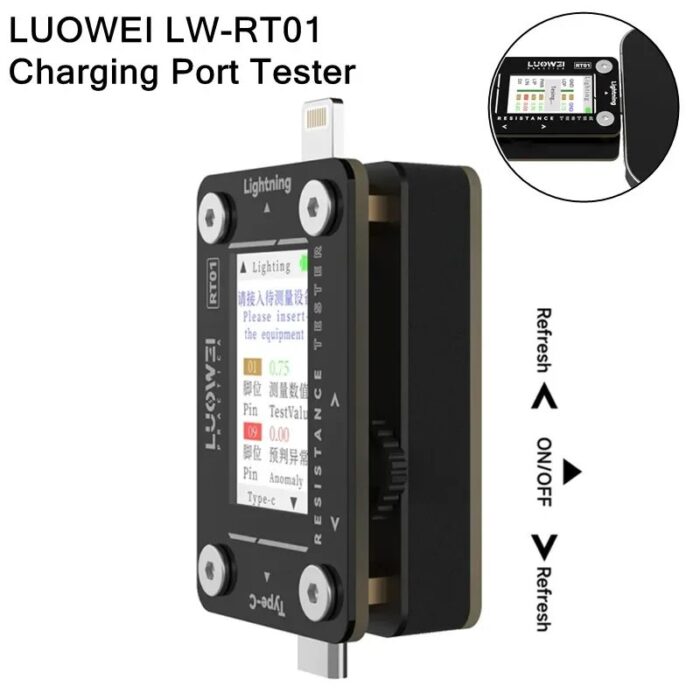 ⁦موبايل تيستر  LW-RT01
Tail-Insert Tester⁩ - الصورة ⁦2⁩