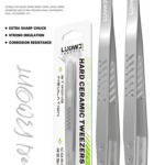 جيفت Extra-sharp non-magnetic ceramic tweezers - curved tip IS-60