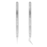 ⁦جيفت Extra-sharp non-magnetic ceramic tweezers - curved tip IS-60⁩ - الصورة ⁦3⁩