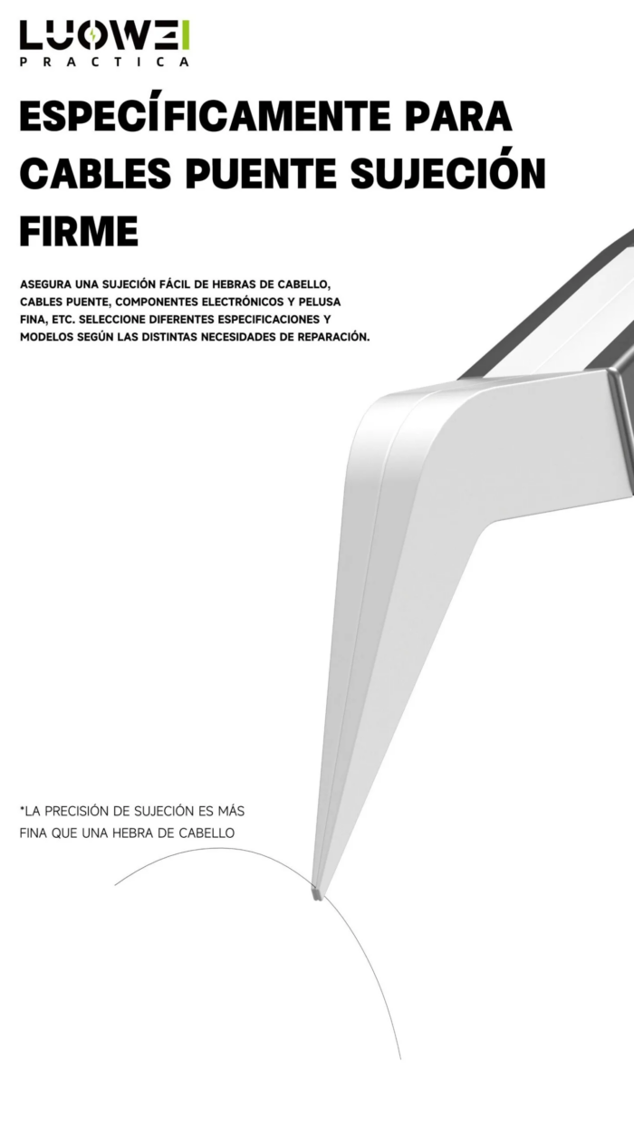 ⁦جيفت Extra-sharp non-magnetic ceramic tweezers - curved tip IS-60⁩ - الصورة ⁦2⁩