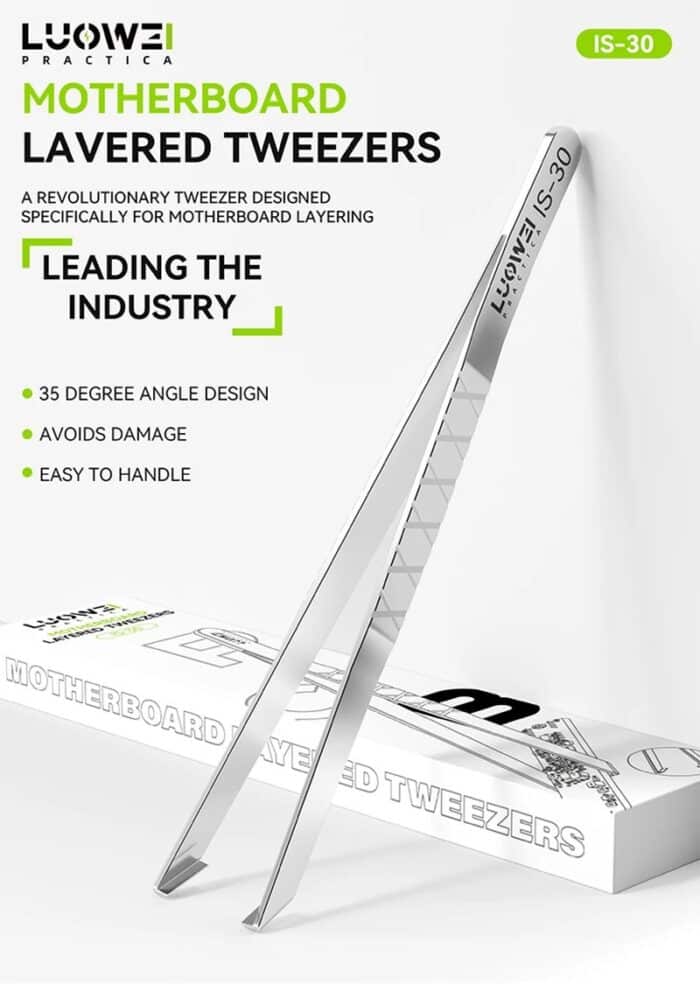 ⁦جيفتMotherboard layered tweezers IS-30⁩ - الصورة ⁦2⁩