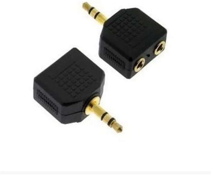 ⁦محول صوت (Audio Splitter Adapter) بمقاس 3.5 ملم ستيريو (Gold-plated 3.5mm Jack)⁩ - الصورة ⁦3⁩