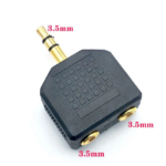 ⁦محول صوت (Audio Splitter Adapter) بمقاس 3.5 ملم ستيريو (Gold-plated 3.5mm Jack)⁩ - الصورة ⁦4⁩