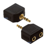 ⁦محول صوت (Audio Splitter Adapter) بمقاس 3.5 ملم ستيريو (Gold-plated 3.5mm Jack)⁩ - الصورة ⁦5⁩