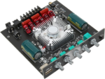 ⁦وحده مكبر صوتGoshyda TDA7498E Amplifier Board 160W×2+320W 2.1CH Subwoofer Amplifier Module with Treble Bass Control AUX USB Inputs 15V-36V⁩ - الصورة ⁦9⁩