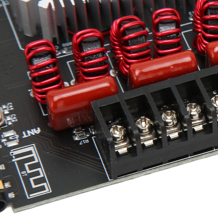⁦وحده مكبر صوتGoshyda TDA7498E Amplifier Board 160W×2+320W 2.1CH Subwoofer Amplifier Module with Treble Bass Control AUX USB Inputs 15V-36V⁩ - الصورة ⁦5⁩
