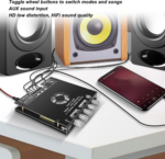 وحده مكبر صوتGoshyda TDA7498E Amplifier Board 160W×2+320W 2.1CH Subwoofer Amplifier Module with Treble Bass Control AUX USB Inputs 15V-36V