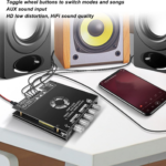 وحده مكبر صوتGoshyda TDA7498E Amplifier Board 160W×2+320W 2.1CH Subwoofer Amplifier Module with Treble Bass Control AUX USB Inputs 15V-36V