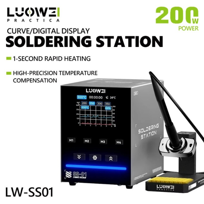 ⁦🔌 احترف اللحام وأنجز أصعب المهام مع محطة اللحام الذكية LUOWEI SS-01 بقوة 200 واط! 🔌⁩ - الصورة ⁦3⁩