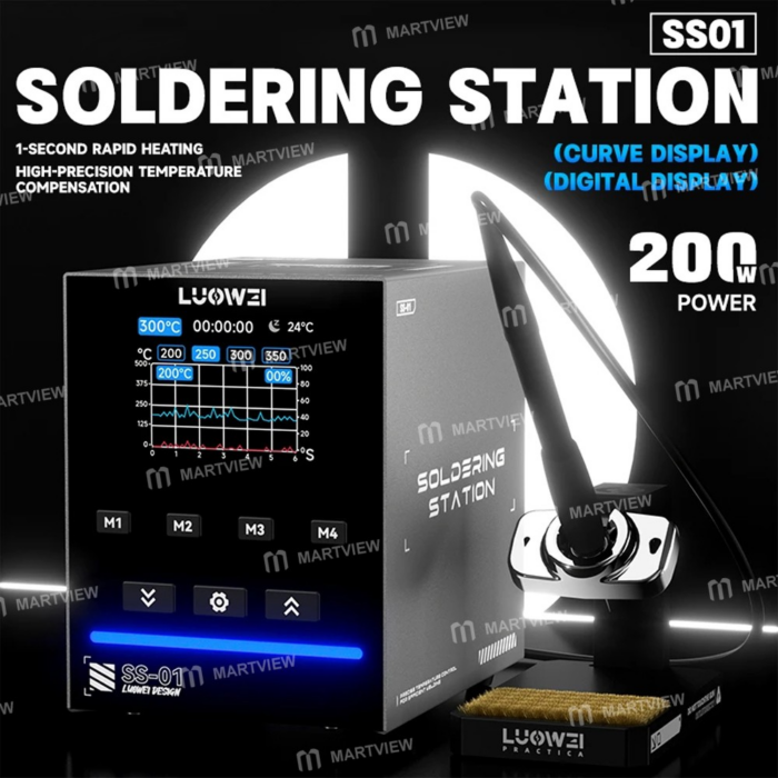 ⁦🔌 احترف اللحام وأنجز أصعب المهام مع محطة اللحام الذكية LUOWEI SS-01 بقوة 200 واط! 🔌⁩ - الصورة ⁦2⁩