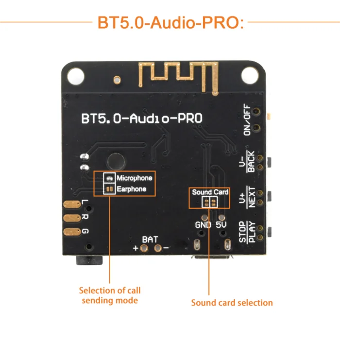 ⁦وحدة استقبال الصوت بلوتوث BT5.0-Audio-PRO⁩ - الصورة ⁦4⁩
