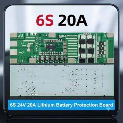 لوحة حماية وإدارة بطاريات الليثيوم (6S Li-ion Battery Protection BMS Board