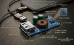 ⁦وحده شاحنUSB سريع داخل السياره للهاتف والاجهزه الالكترونيه بقدرة 3A (DC-DC Step-Down Buck Converter Module)⁩ - الصورة ⁦2⁩