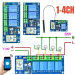 ⁦📡 وحدة تحكم لاسلكية ريليه  (1 قناة) مع هوائي | 1-Way Relay Module with⁩ - الصورة ⁦2⁩