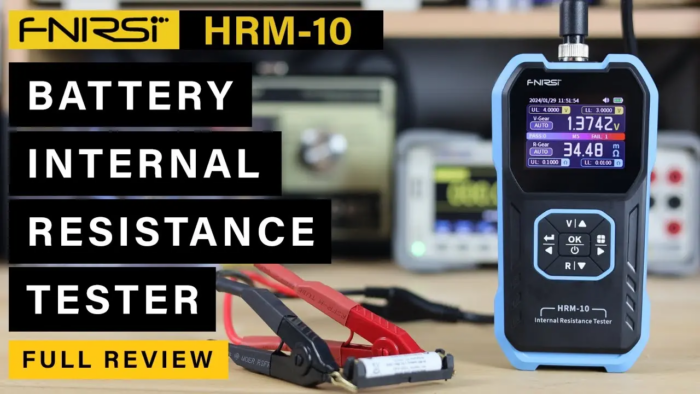⁦​🔥 FNIRSI HRM-10: جهاز قياس المقاومة الداخلية للبطاريات والجهد بدقة 4-Wire Kelvin 🔥⁩ - الصورة ⁦2⁩