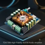 دائره مكبرالصـوت الرباعـي الخـارق TDA7388 بقـوة 4 × 41W