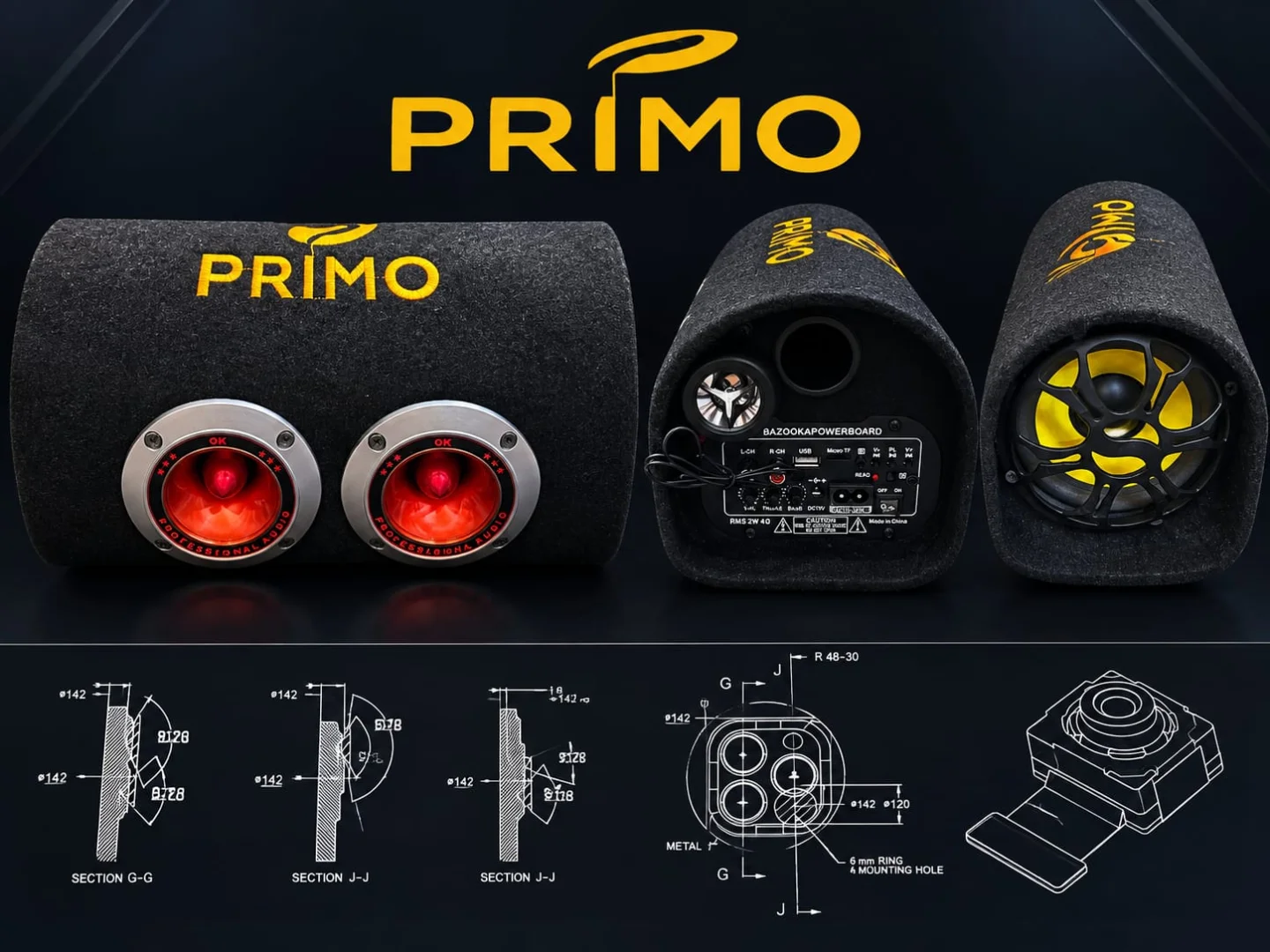 IT-35920 بازوكا PRIMO الأصلية – مضخم الصوت الأقوى - الصورة 1