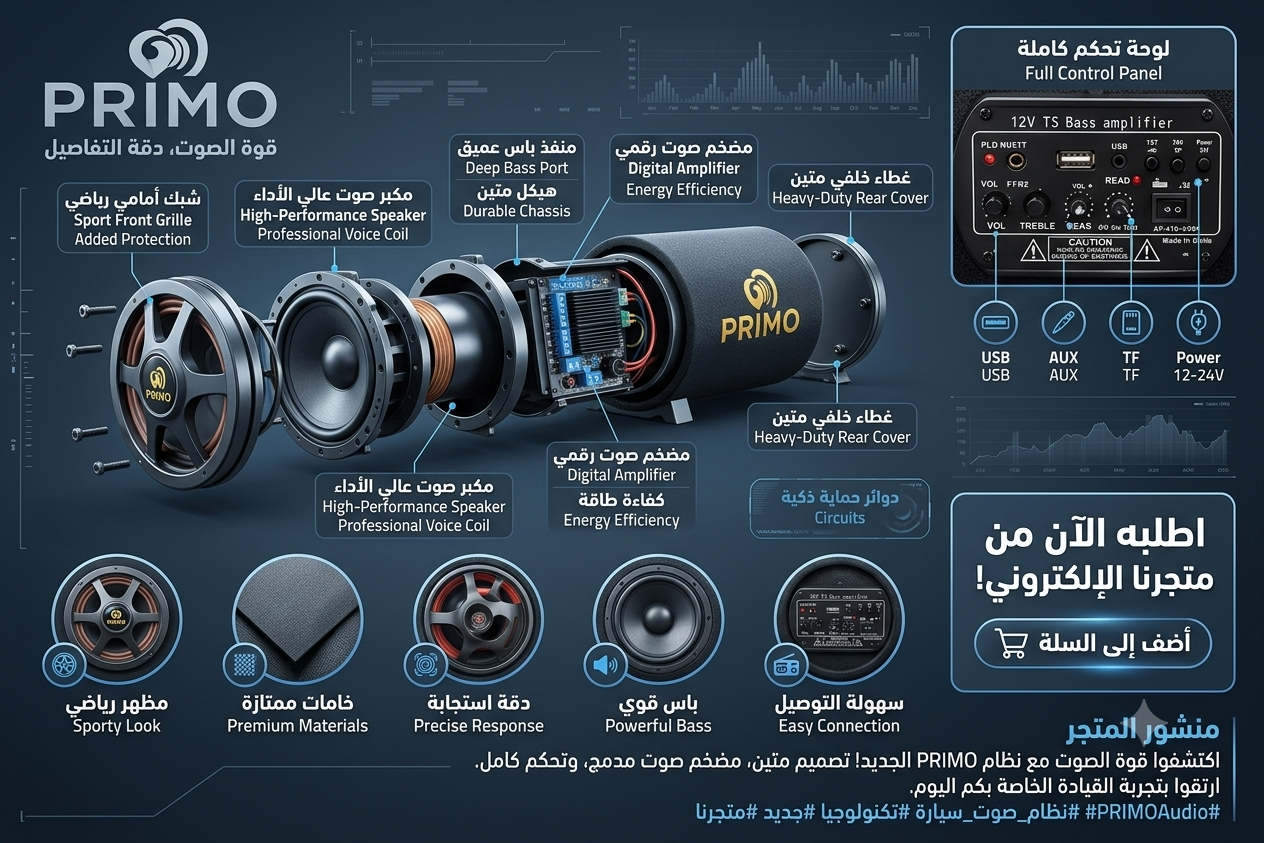 بازوكا PRIMO: قوة الصوت ودقة التفاصيل لطريقك بازوكا PRIMO: قوة الصوت ودقة التفاصيل لطريقك - الصورة 1